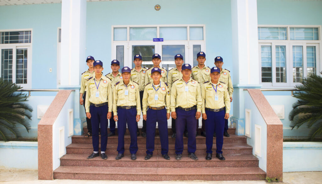 Lực lượng bảo vệ KCN Nhơn Hội A
