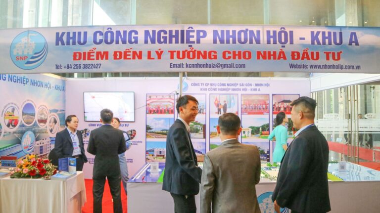 Công ty CP KCN Sài Gòn – Nhơn Hội bố trí quầy thông tin KCN Nhơn Hội A tại Khu triển lãm