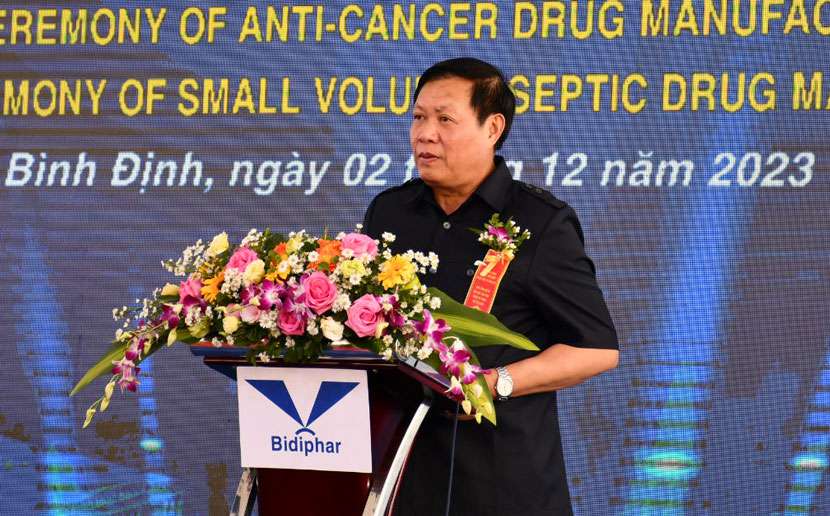Ông Đỗ Xuân Tuyên, Thứ trưởng Bộ Y tế phát biểu tại buổi lễ