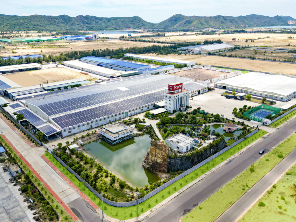 Một góc chụp từ trên cao của KCN Nhơn Hội A