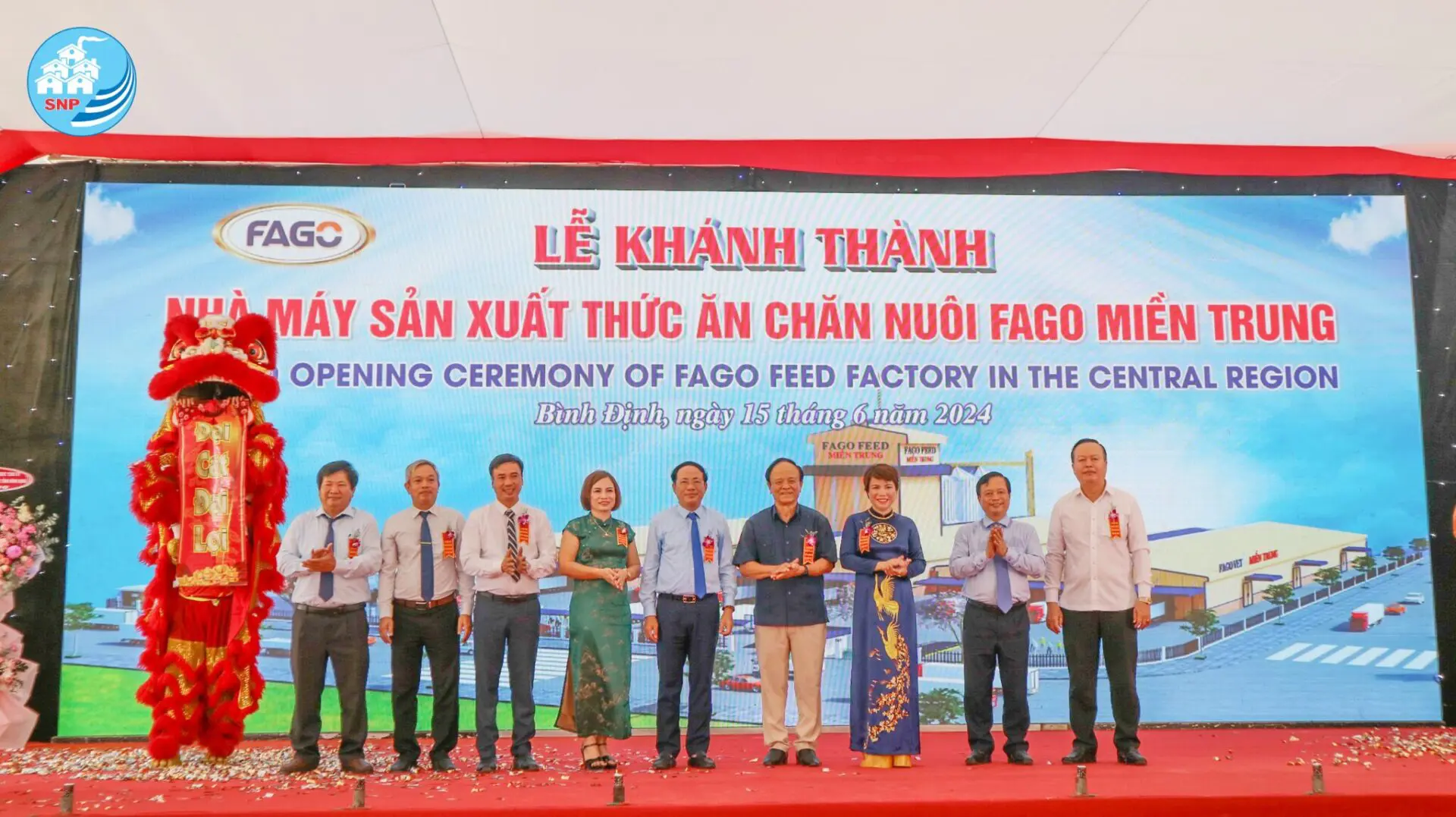 Lễ khánh thành nhà máy Fago chi nhánh miền Trung