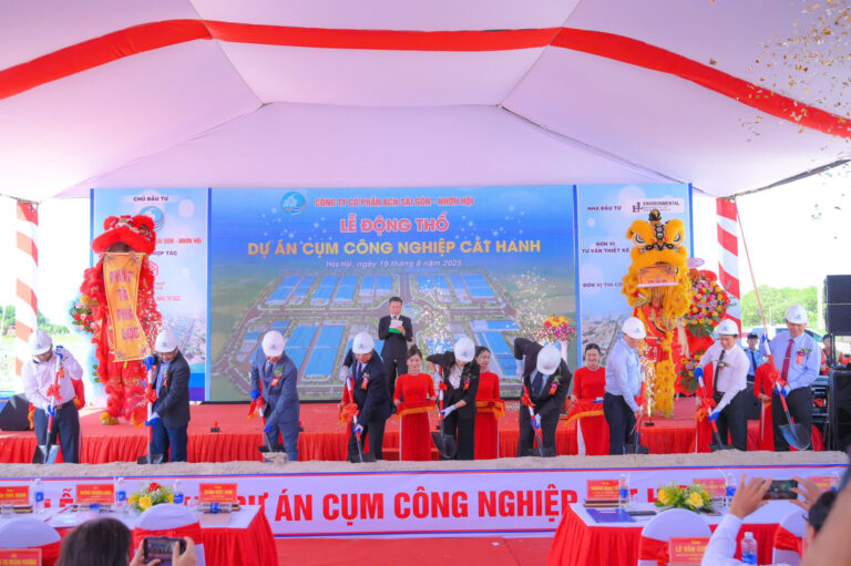 Nghi thức động thổ dự án CCN Cát Hanh