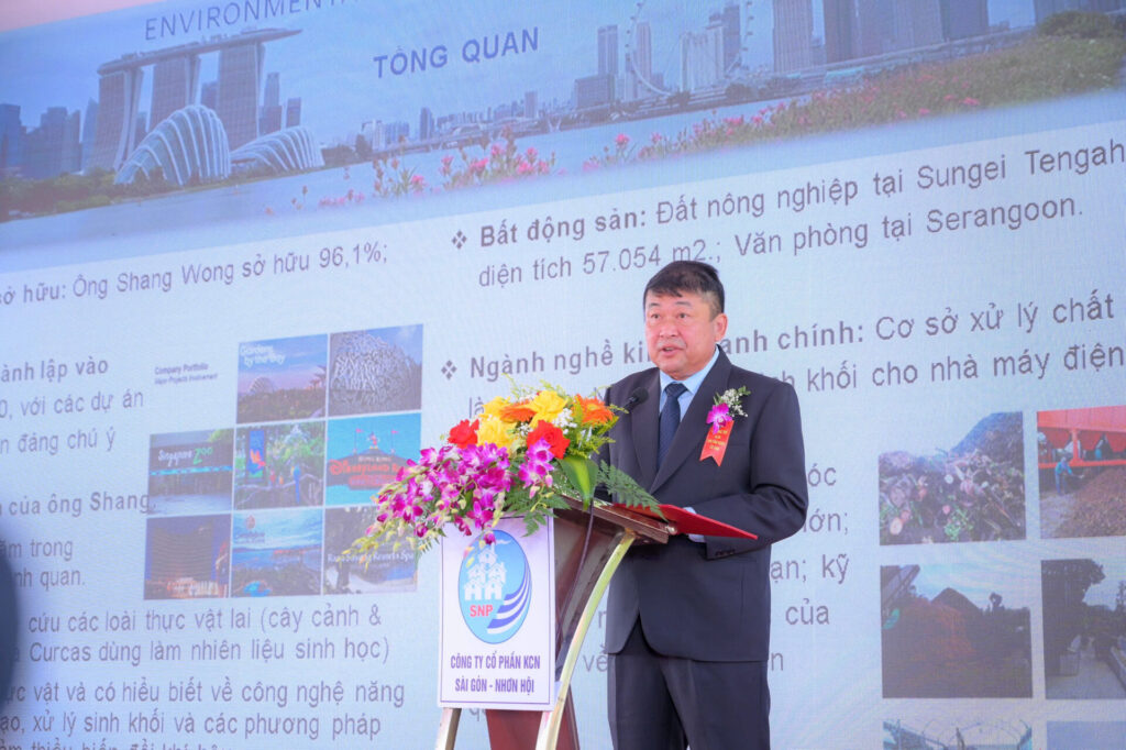 ông Wong Shang Ling, Nhà sáng lập kiêm Giám đốc điều hành Công ty Environmental Landscape PTE LTD (EL)