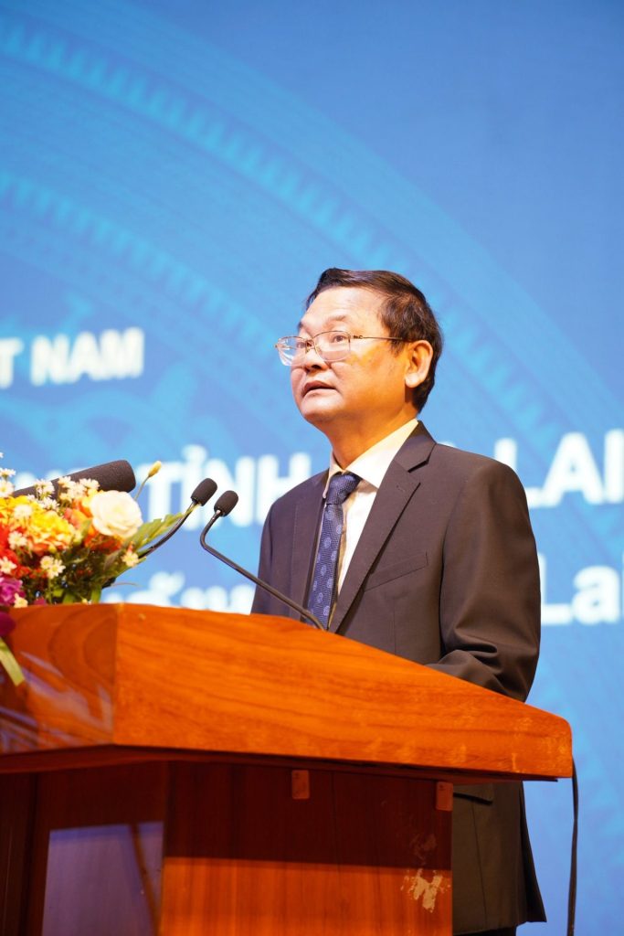 Ông Nguyễn Tự Công Hoàng phát biểu tại buổi lễ