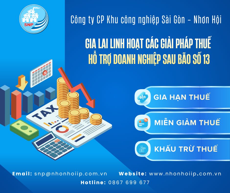 Gia Lai hỗ trợ giảm thuế cho doanh nghiệp sau bão số 13